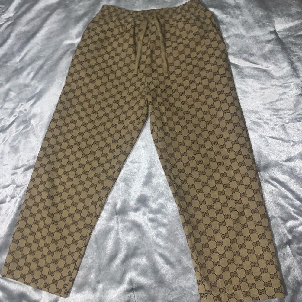 Gucci monogram trousers